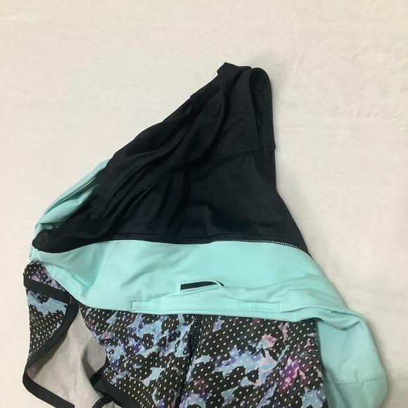 Lululemon Run Speed Short 4 Way Stretch Floral Sport/ Tranquil Blue Multi Sz 10 - Picture 6 of 9